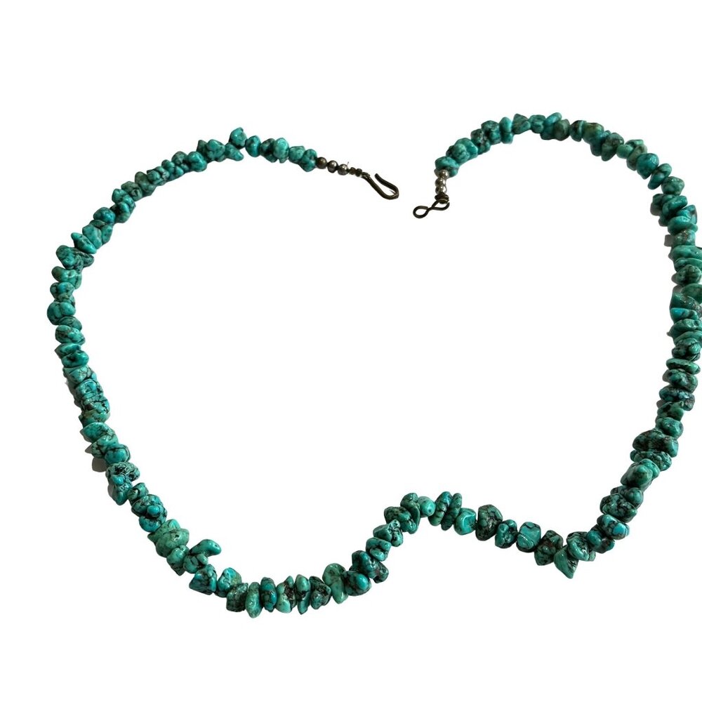 20" Turquoise Chip Necklace